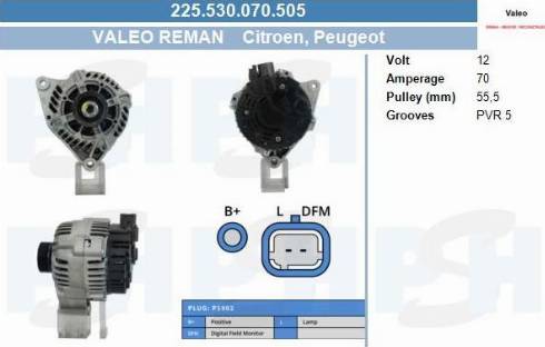 PSH 225.530.070.505 - Laturi inparts.fi