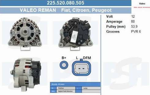 PSH 225.520.080.505 - Laturi inparts.fi