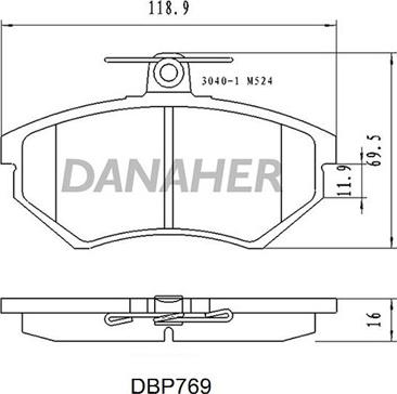 TRUPART DP7774RS - Jarrupala, levyjarru inparts.fi