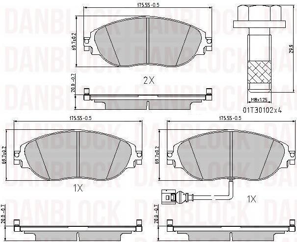 DAN-BLOCK DB 510947 - Jarrupala, levyjarru inparts.fi