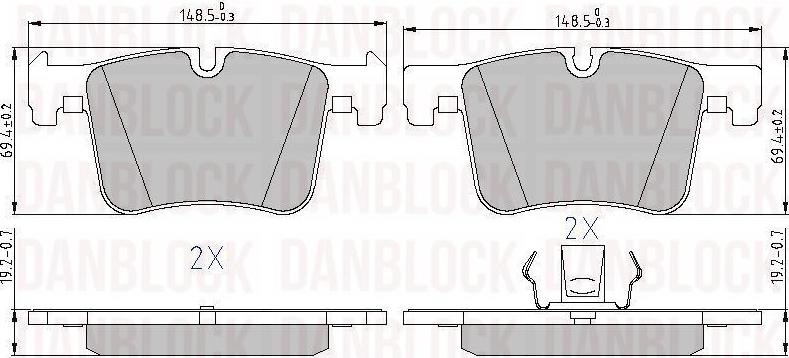 DAN-BLOCK DB 510950 - Jarrupala, levyjarru inparts.fi