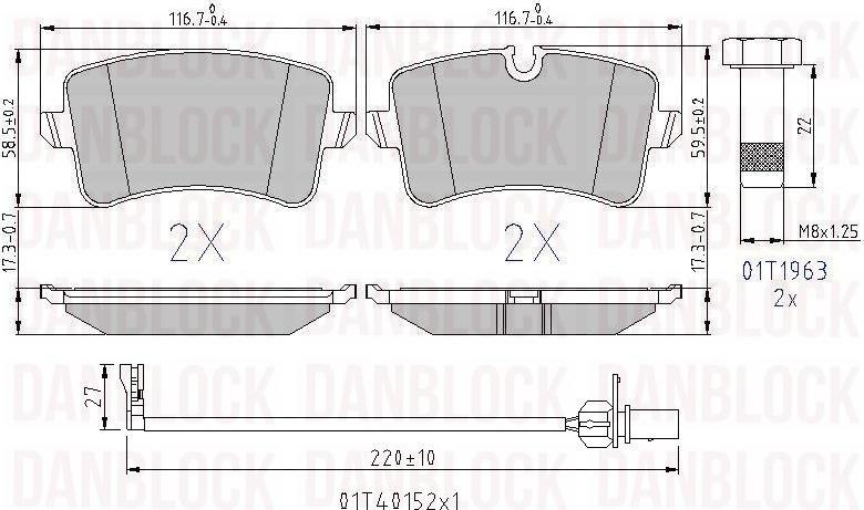 DAN-BLOCK DB 510952 - Jarrupala, levyjarru inparts.fi