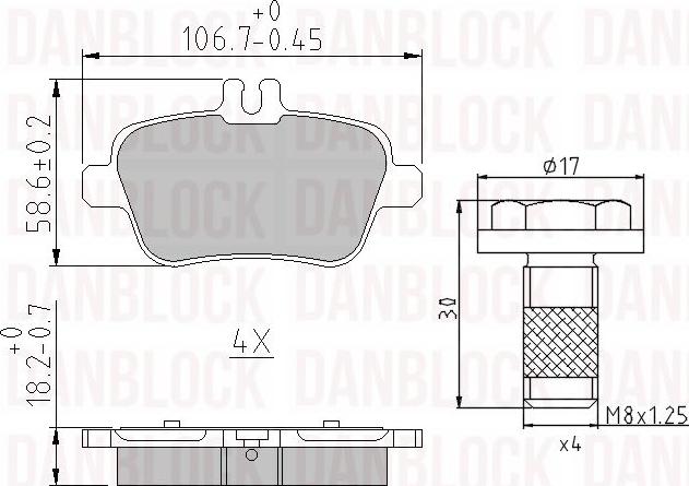 DAN-BLOCK DB 510914 - Jarrupala, levyjarru inparts.fi