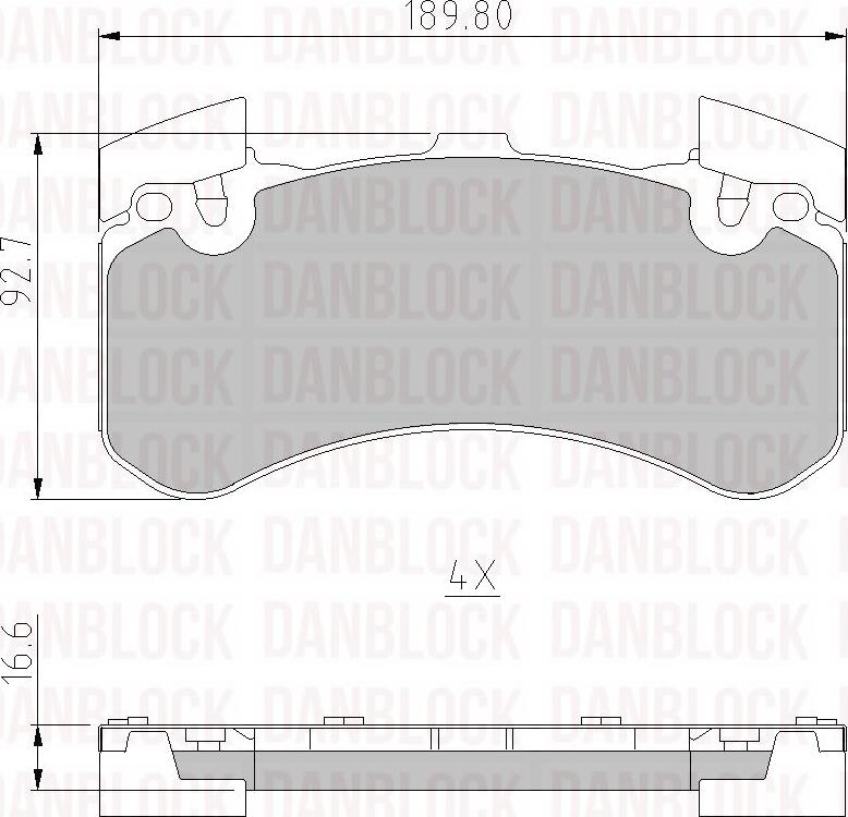 DAN-BLOCK DB 510915 - Jarrupala, levyjarru inparts.fi