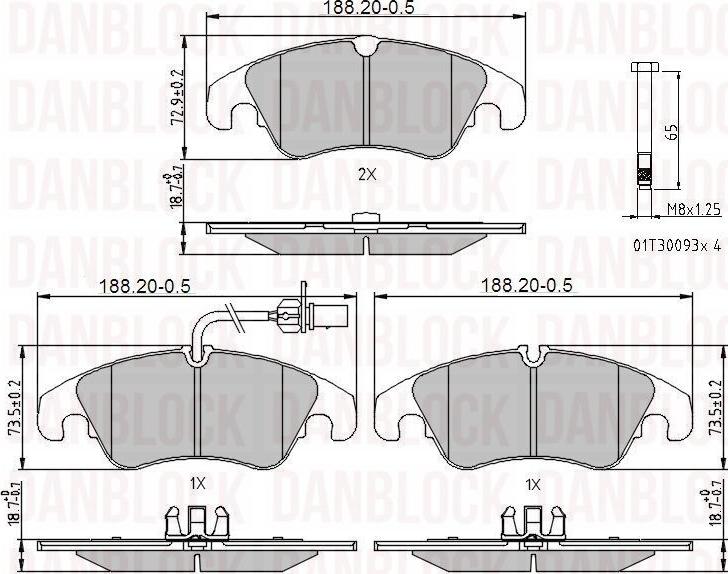 DAN-BLOCK DB 510916 - Jarrupala, levyjarru inparts.fi