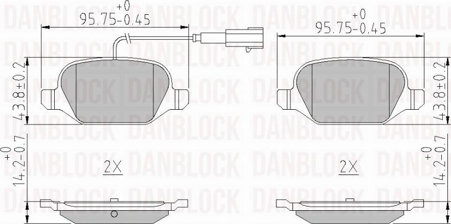 DAN-BLOCK DB 510910 - Jarrupala, levyjarru inparts.fi