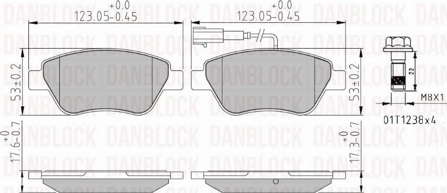 DAN-BLOCK DB 510912 - Jarrupala, levyjarru inparts.fi