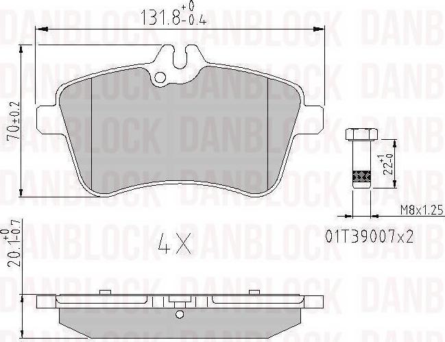 DAN-BLOCK DB 510985 - Jarrupala, levyjarru inparts.fi