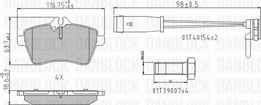 DAN-BLOCK DB 510986 - Jarrupala, levyjarru inparts.fi