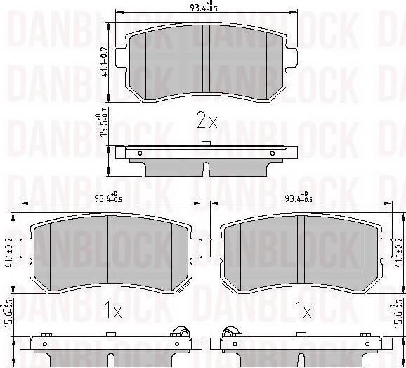 DAN-BLOCK DB 510983 - Jarrupala, levyjarru inparts.fi