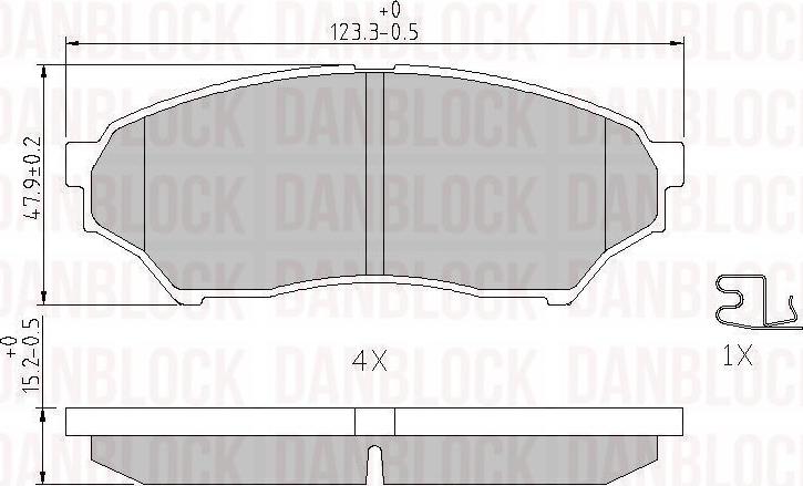 DAN-BLOCK DB 510931 - Jarrupala, levyjarru inparts.fi