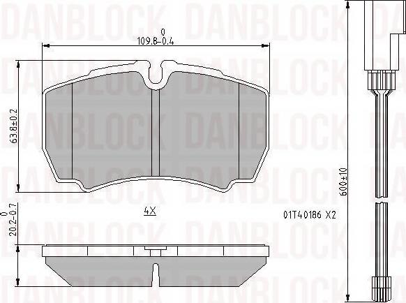 DAN-BLOCK DB 510933 - Jarrupala, levyjarru inparts.fi