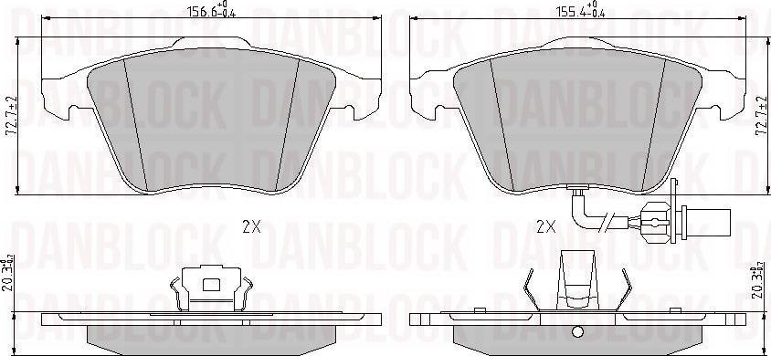 DAN-BLOCK DB 510920 - Jarrupala, levyjarru inparts.fi