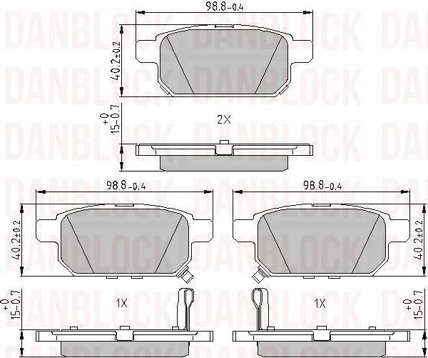 DAN-BLOCK DB 510923 - Jarrupala, levyjarru inparts.fi