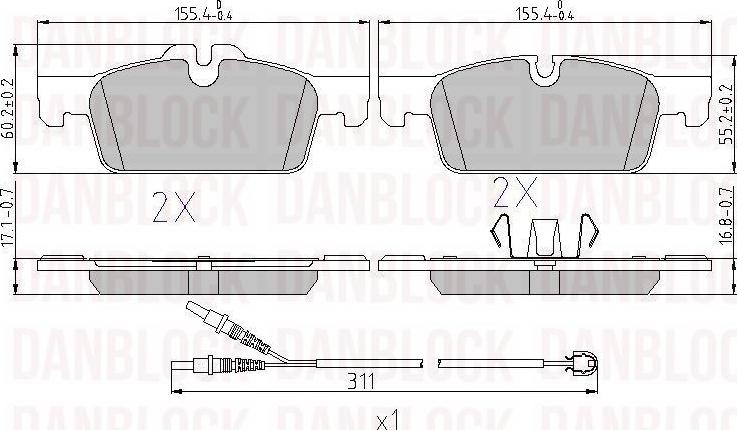 DAN-BLOCK DB 510927 - Jarrupala, levyjarru inparts.fi