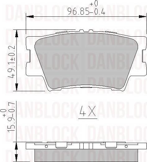 DAN-BLOCK DB 510496 - Jarrupala, levyjarru inparts.fi