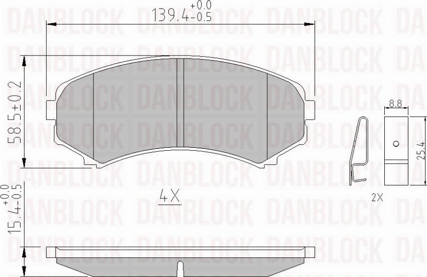 DAN-BLOCK DB 510440 - Jarrupala, levyjarru inparts.fi