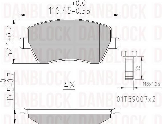 DAN-BLOCK DB 510459 - Jarrupala, levyjarru inparts.fi