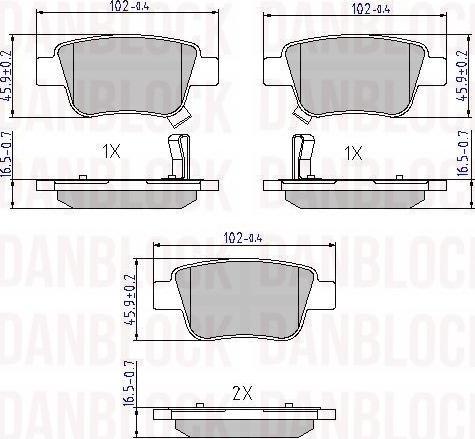 DAN-BLOCK DB 510458 - Jarrupala, levyjarru inparts.fi