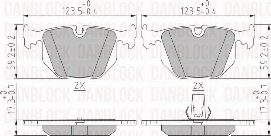 DAN-BLOCK DB 510468 - Jarrupala, levyjarru inparts.fi