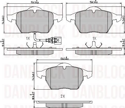 DAN-BLOCK DB 510402 - Jarrupala, levyjarru inparts.fi