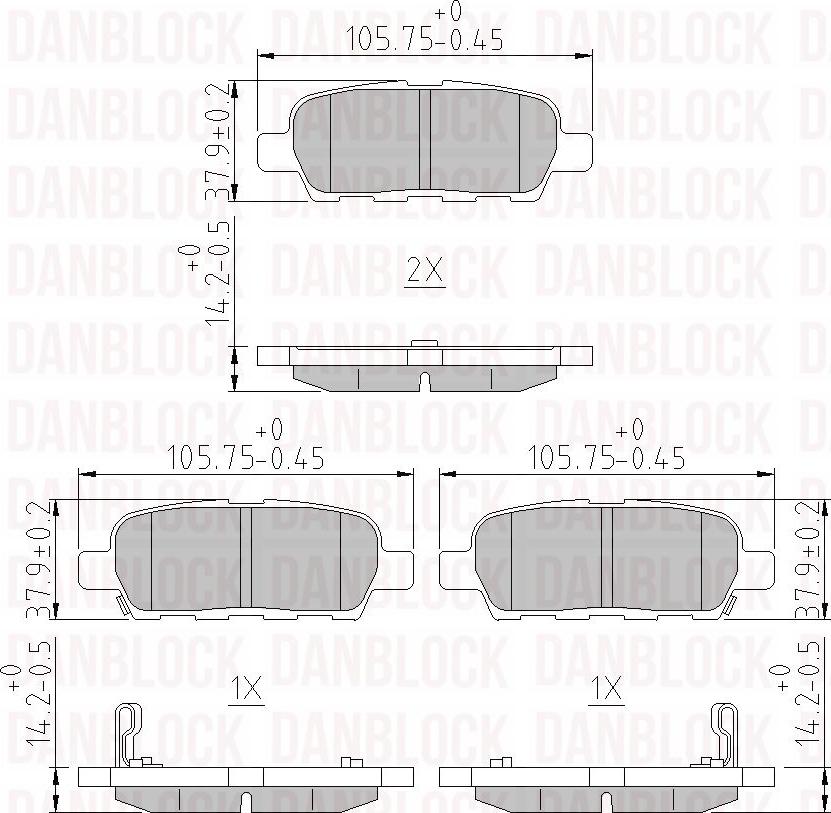 DAN-BLOCK DB 510416 - Jarrupala, levyjarru inparts.fi