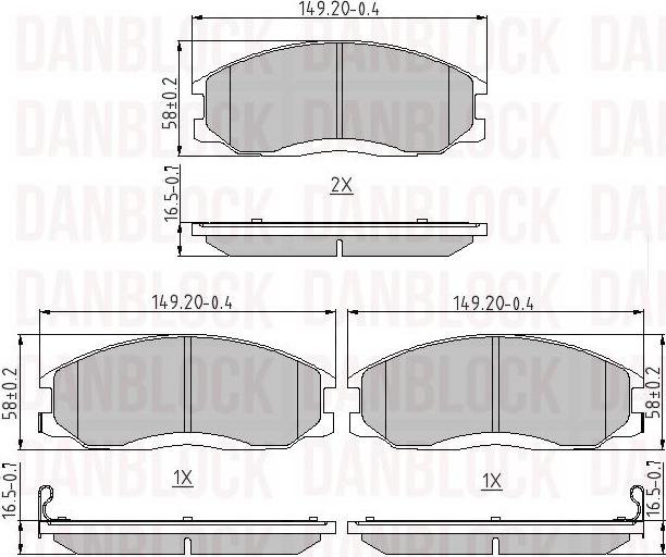 DAN-BLOCK DB 510418 - Jarrupala, levyjarru inparts.fi