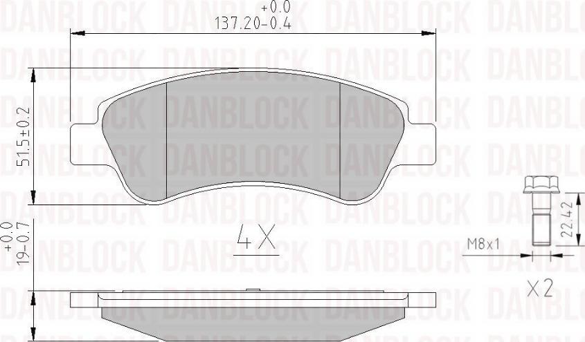 DAN-BLOCK DB 510430 - Jarrupala, levyjarru inparts.fi