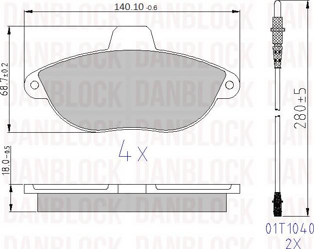 DAN-BLOCK DB 510438 - Jarrupala, levyjarru inparts.fi