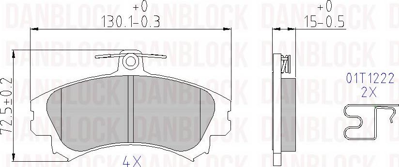 DAN-BLOCK DB 510437 - Jarrupala, levyjarru inparts.fi