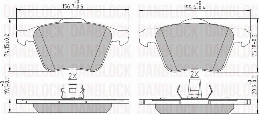 DAN-BLOCK DB 510426 - Jarrupala, levyjarru inparts.fi