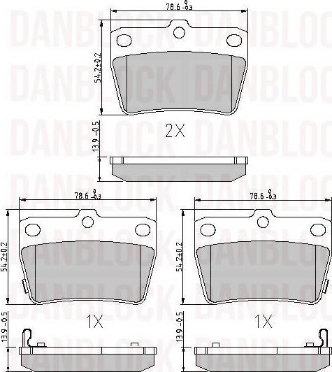 DAN-BLOCK DB 510421 - Jarrupala, levyjarru inparts.fi