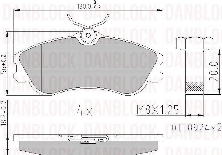 DAN-BLOCK DB 510423 - Jarrupala, levyjarru inparts.fi