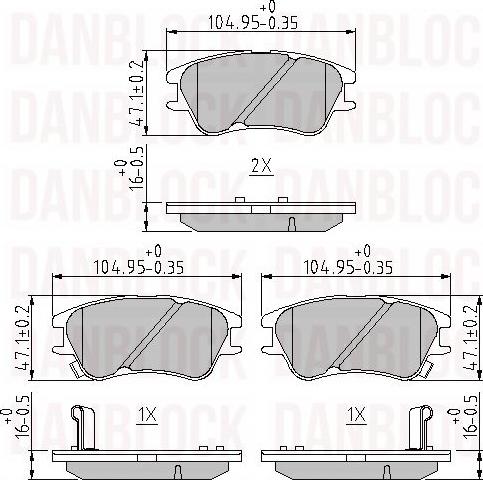 DAN-BLOCK DB 510427 - Jarrupala, levyjarru inparts.fi