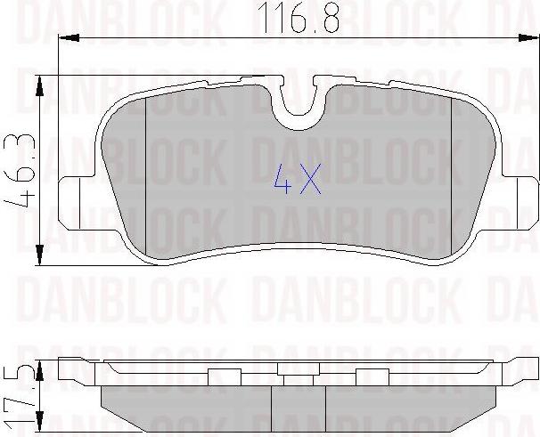 DAN-BLOCK DB 510544 - Jarrupala, levyjarru inparts.fi