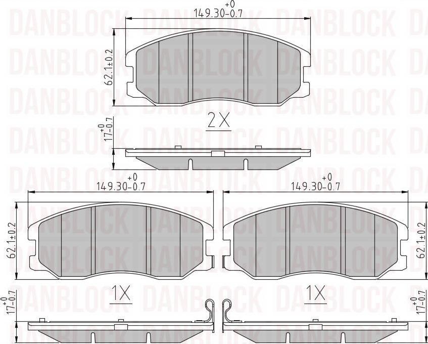 DAN-BLOCK DB 510548 - Jarrupala, levyjarru inparts.fi