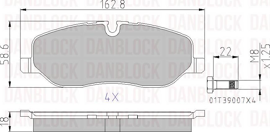 DAN-BLOCK DB 510543 - Jarrupala, levyjarru inparts.fi