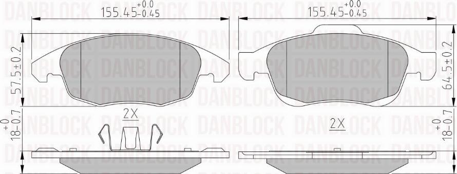 DAN-BLOCK DB 510565 - Jarrupala, levyjarru inparts.fi