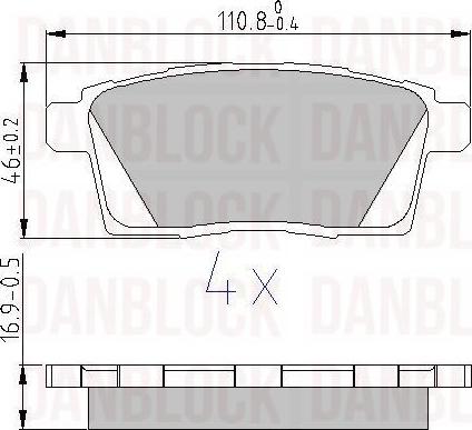 DAN-BLOCK DB 510567 - Jarrupala, levyjarru inparts.fi