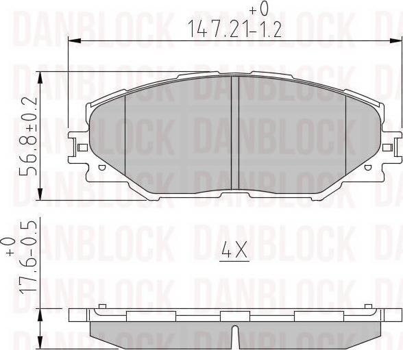 DAN-BLOCK DB 510500 - Jarrupala, levyjarru inparts.fi