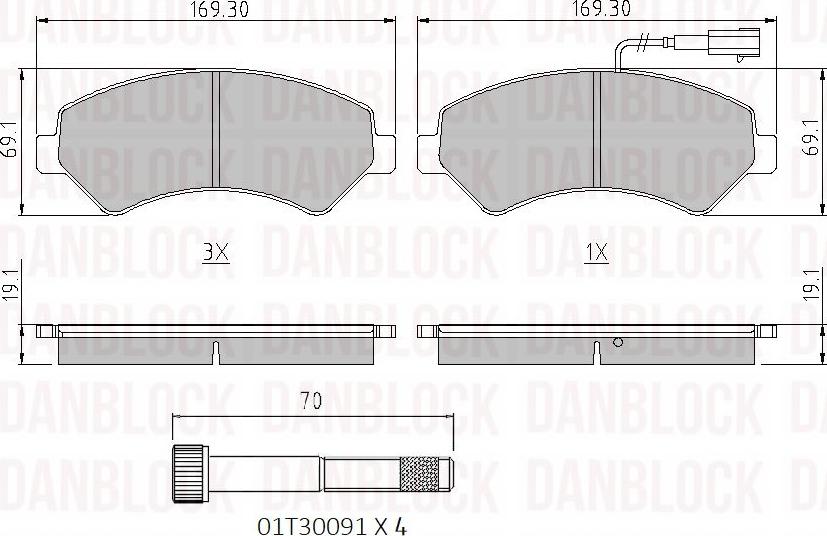 DAN-BLOCK DB 510516 - Jarrupala, levyjarru inparts.fi