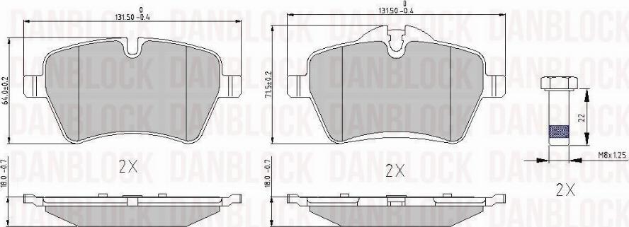 DAN-BLOCK DB 510510 - Jarrupala, levyjarru inparts.fi