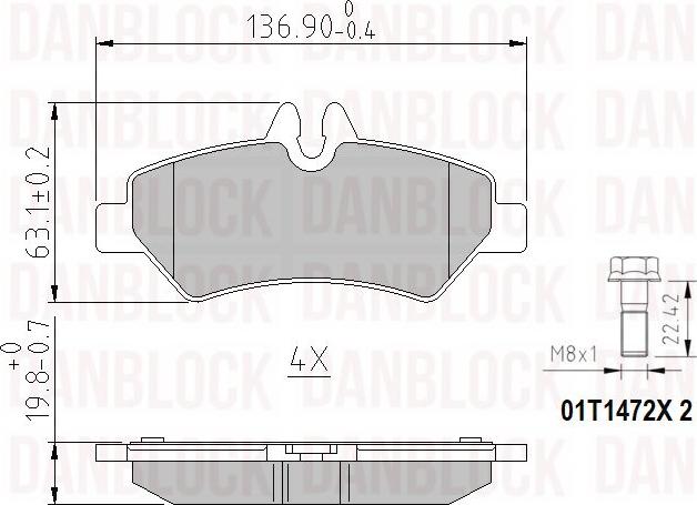 DAN-BLOCK DB 510518 - Jarrupala, levyjarru inparts.fi