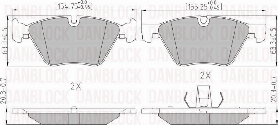 DAN-BLOCK DB 510512 - Jarrupala, levyjarru inparts.fi