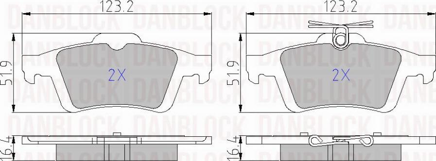 DAN-BLOCK DB 510529 - Jarrupala, levyjarru inparts.fi