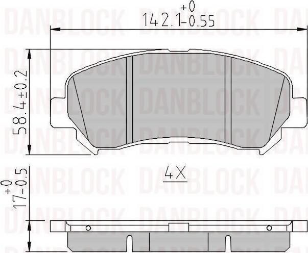 DAN-BLOCK DB 510520 - Jarrupala, levyjarru inparts.fi