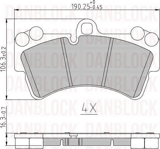 DAN-BLOCK DB 510579 - Jarrupala, levyjarru inparts.fi