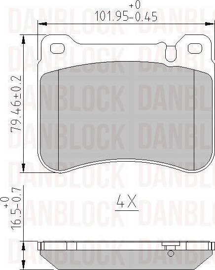 DAN-BLOCK DB 510574 - Jarrupala, levyjarru inparts.fi