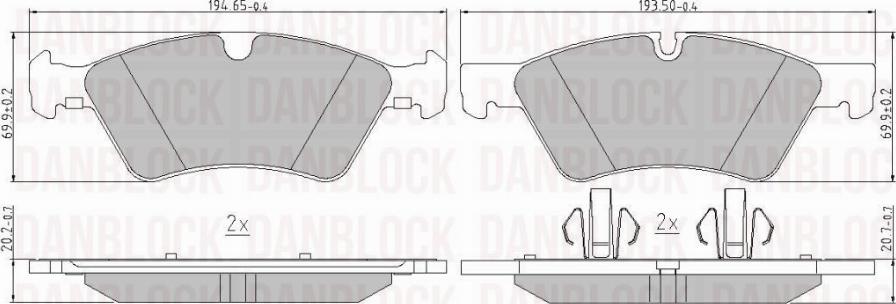 DAN-BLOCK DB 510575 - Jarrupala, levyjarru inparts.fi