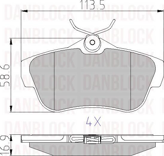 DAN-BLOCK DB 510572 - Jarrupala, levyjarru inparts.fi